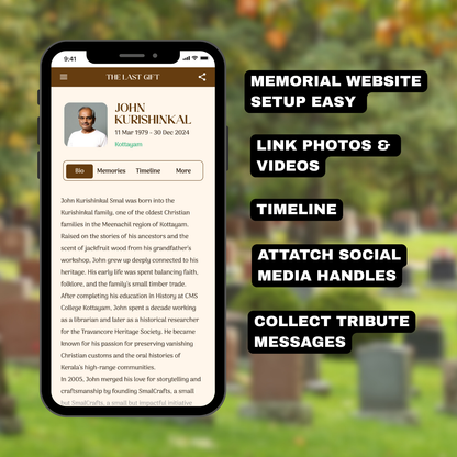 Metal QR Memorial Plaque✨