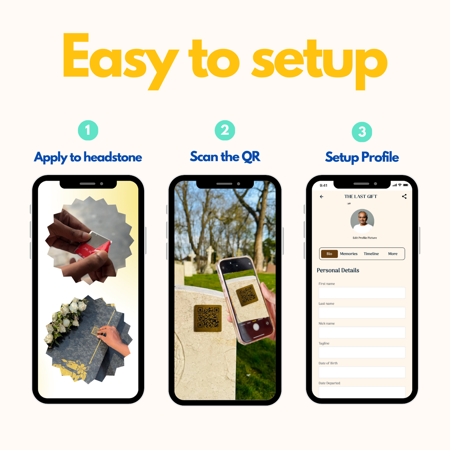 Metal QR Memorial Plaque✨