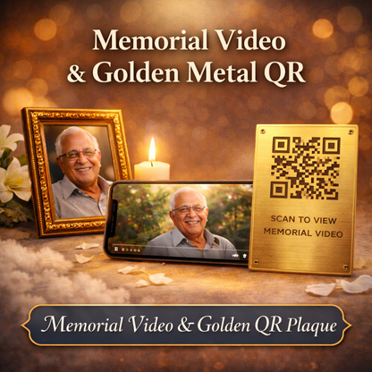Metal QR Memorial Plaque✨