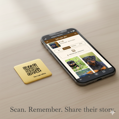 Rainbow Bridge QR | Pet Memorial QR