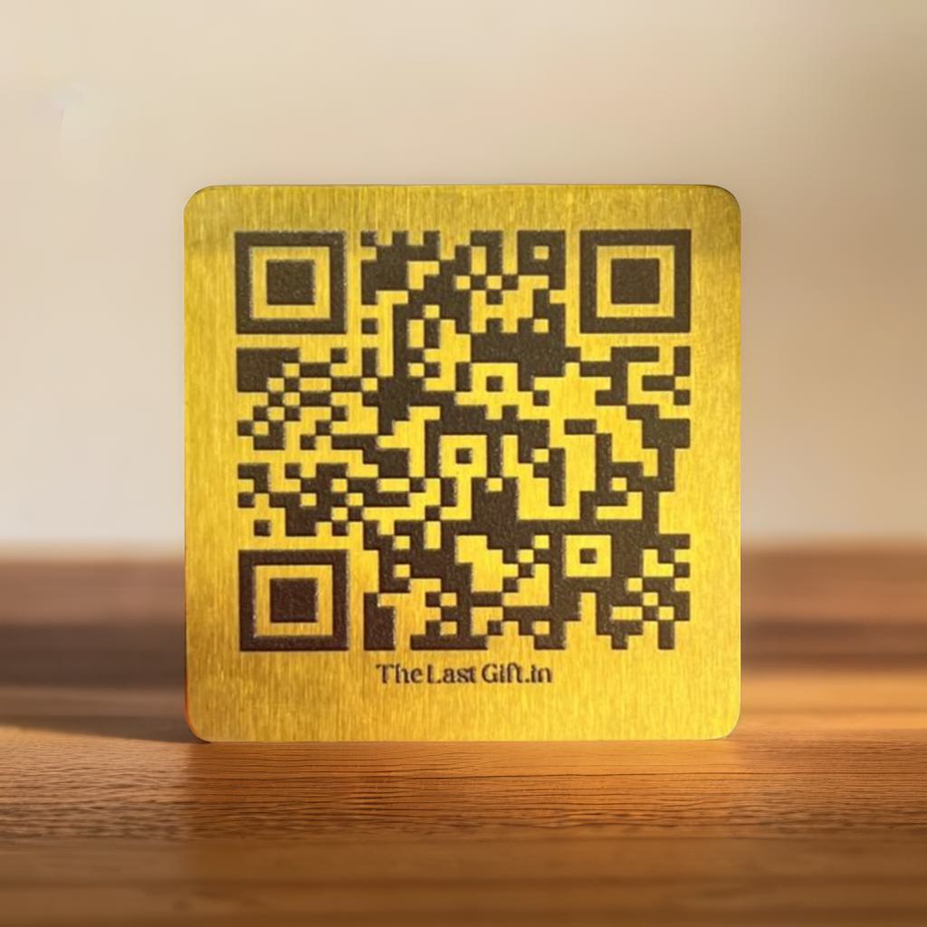 Metal QR Memorial Plaque✨