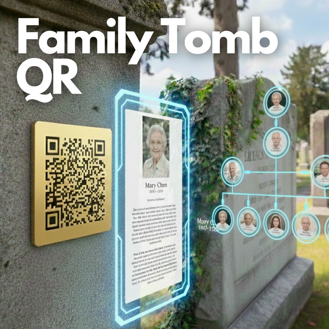 Metal QR Memorial Plaque✨