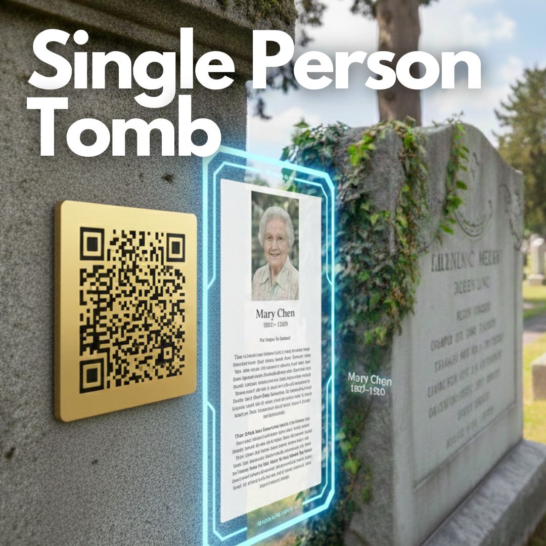 Metal QR Memorial Plaque✨