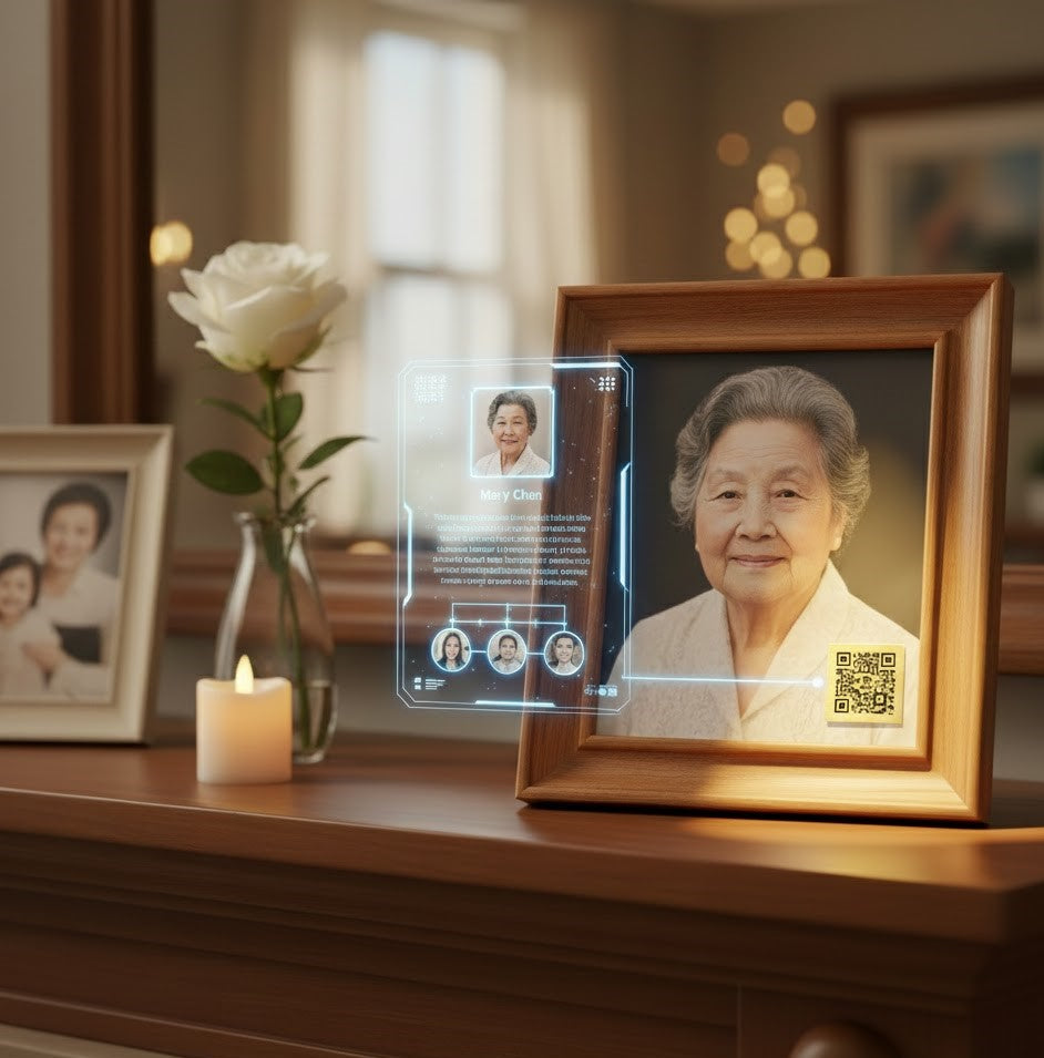 Metal QR Memorial Plaque✨